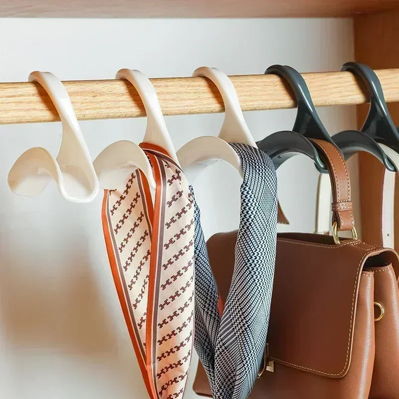 Space-Saving Closet Organizer Hooks for Bags, Hats & Scarves