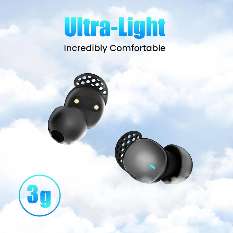 Wireless Sleep Earbuds for Side Sleepers – Noise-Isolating Bluetooth Earphones