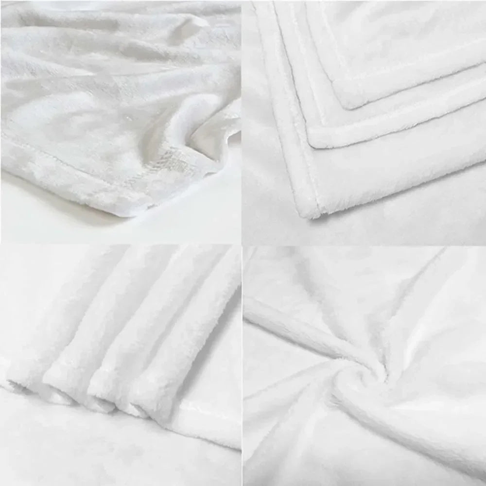 Chic Bow Print Flannel Throw Blanket