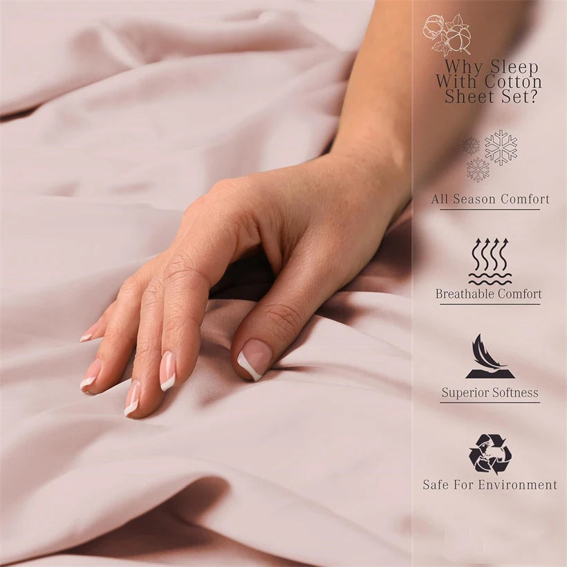 Luxury 1000 Thread Count Egyptian Cotton Bed Sheet Set
