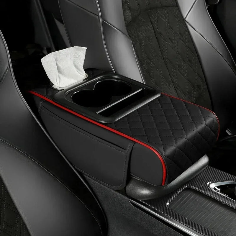 Car Center Console Armrest with Storage and Cup Holder