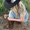 Vintage Western Boot Wallet with Snap Closure