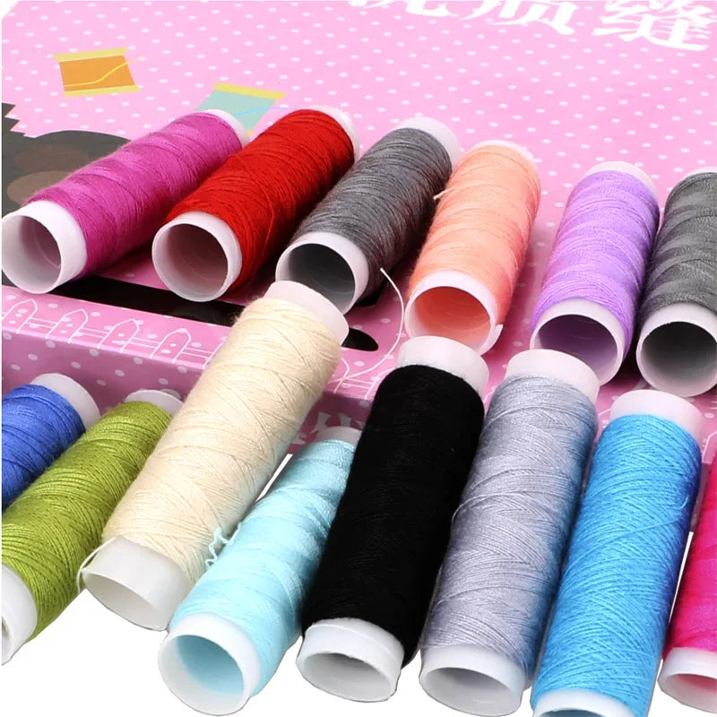 39-Color Cotton Sewing Thread Set for Hand & Machine Stitching