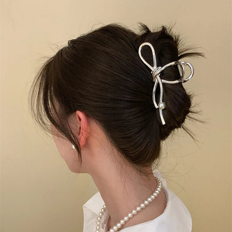 Gold S-Shaped Metal Hair Claw