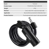 Heavy-Duty Cable Bike Lock with Mounting Bracket and 2 Keys