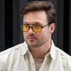 Vintage Metal Square Sunglasses
