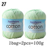 Premium 100% Cotton Yarn – Medium-Fine Weight for All-Season Knitting