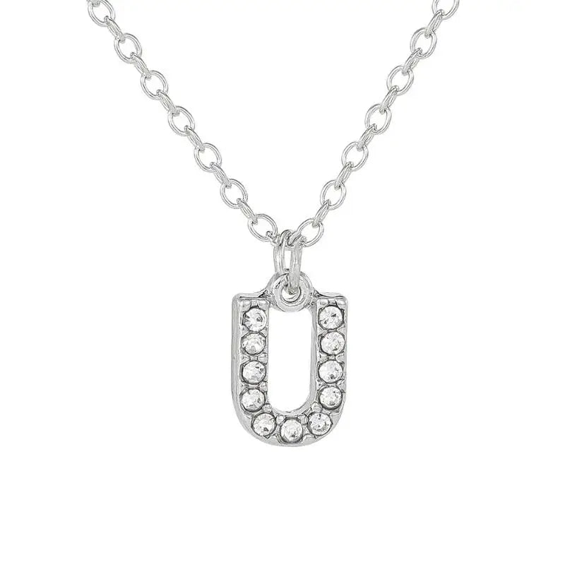 Initial Letter Pendant Necklace