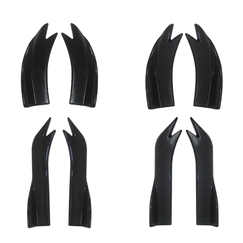 Universal Car Rear Bumper Splitters with Carbon Fiber Finish