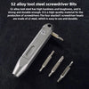 Titanium Alloy Mini Screwdriver with Magnetic Double-Ended Bits