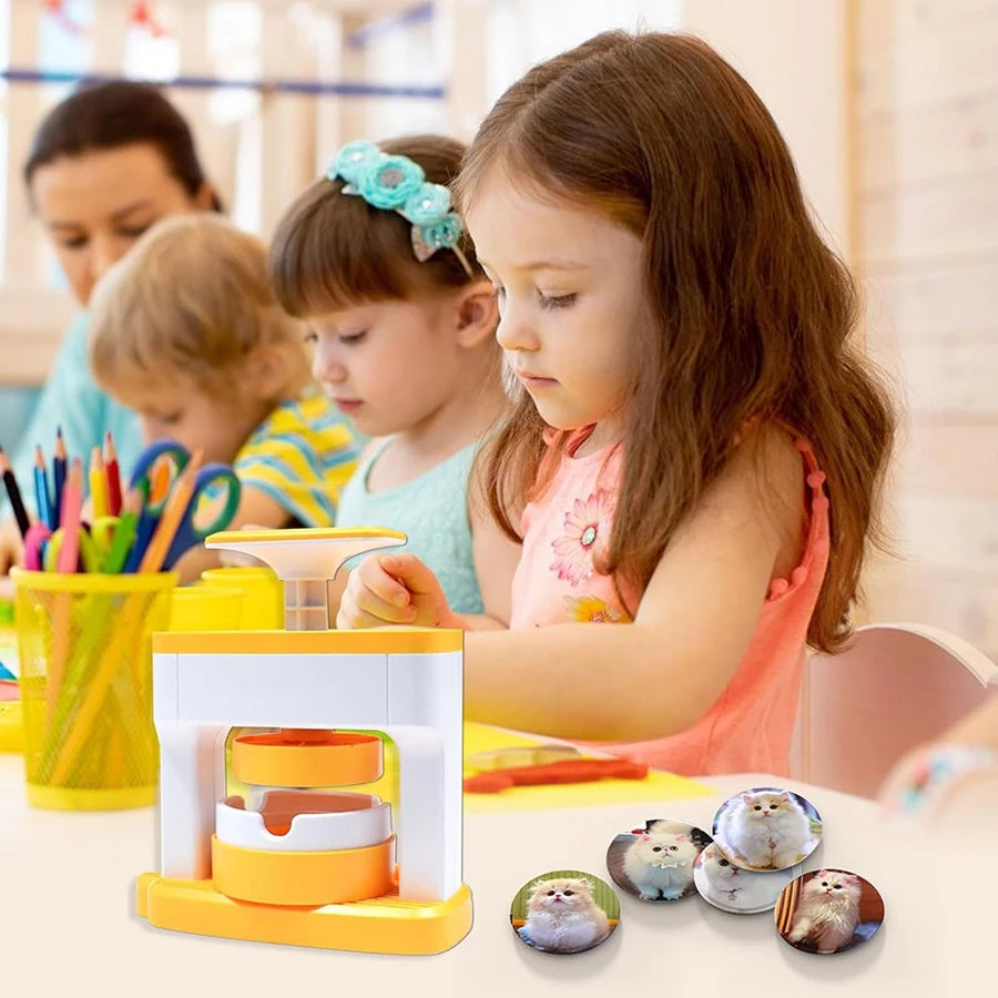 DIY Pin Badge Maker Kit for Kids with 48 Patterns