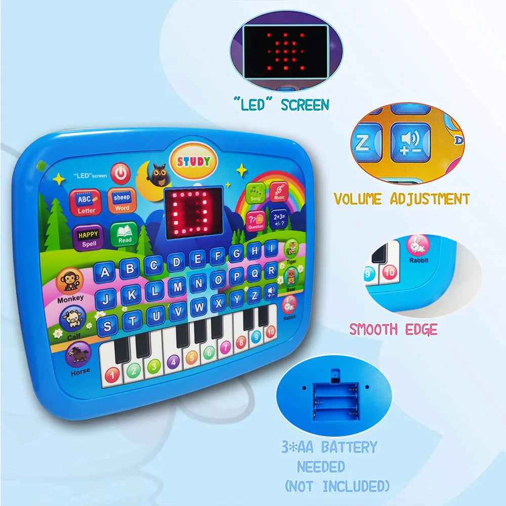 Kids' Educational Learning Tablet with Keyboard Function
