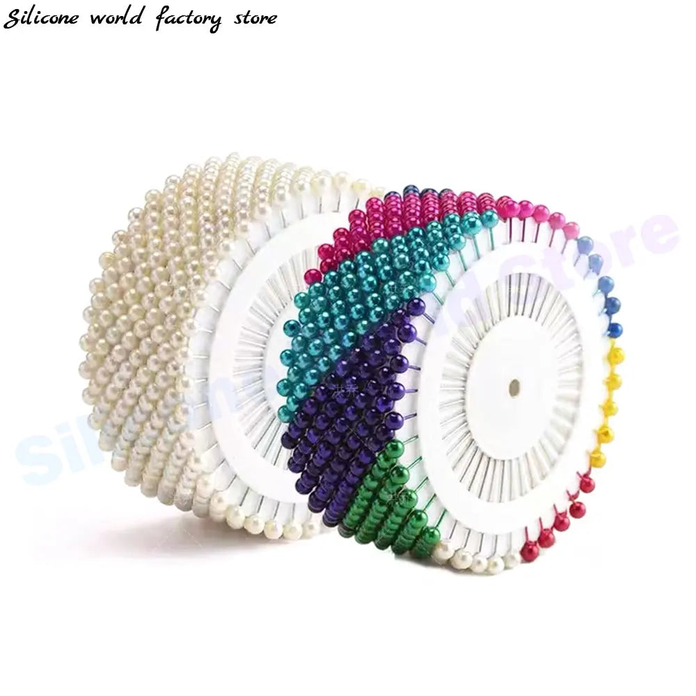 Steel Pearl Head Dressmaking Pins – 480 Count