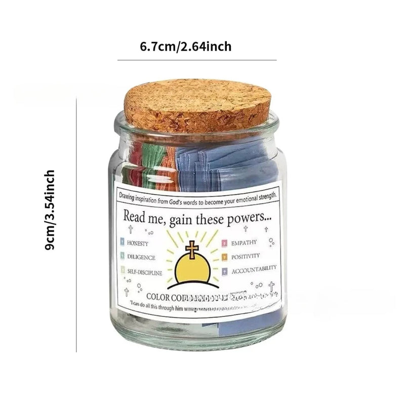 Inspirational Bible Verses in a Glass Jar