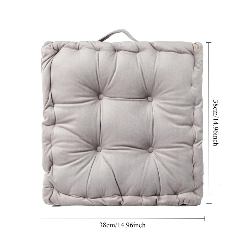 Modern Square Floor Cushion – Soft Cotton-Filled Seat Pad