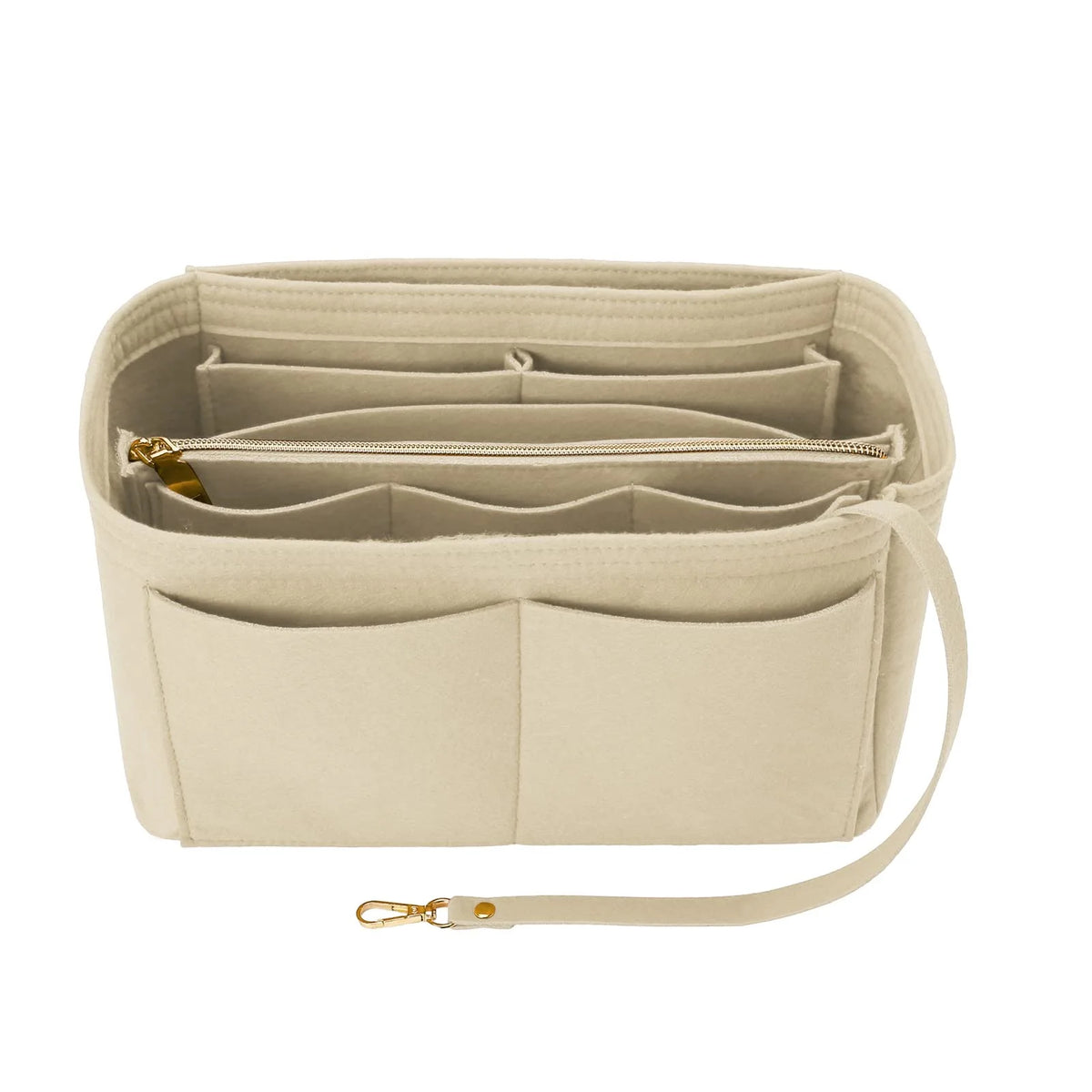 Felt Purse Organizer Insert with Zipper Compartment