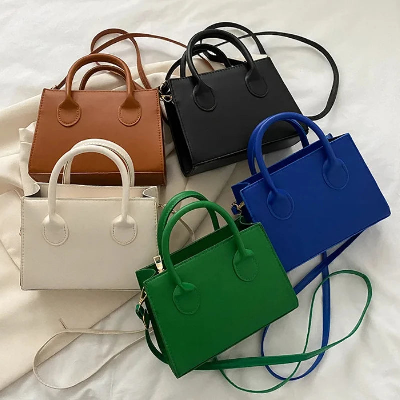Minimalist Square PU Leather Crossbody Bag