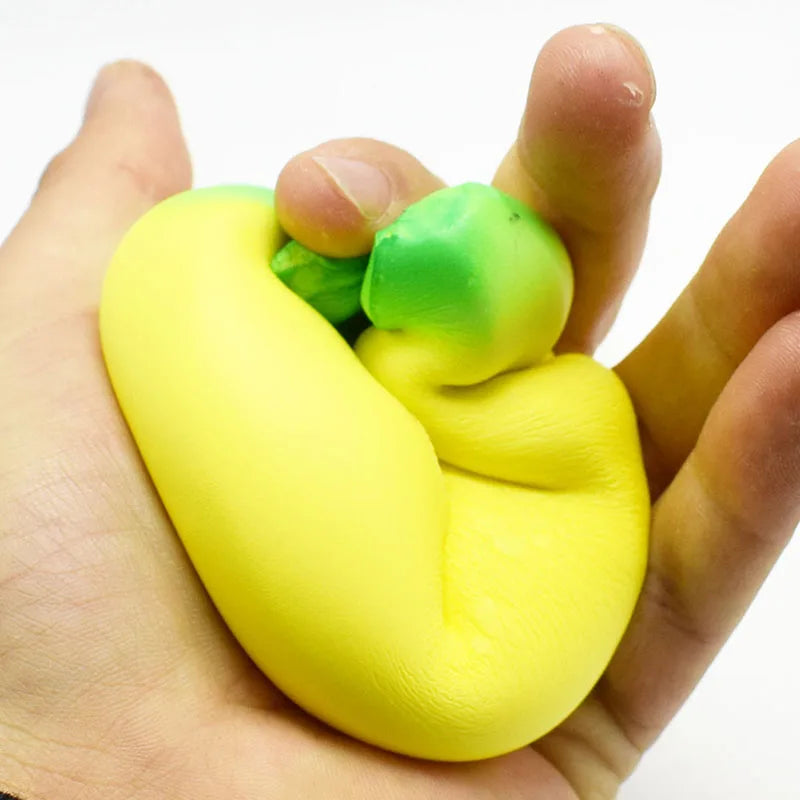 Jumbo Slow-Rise Banana Stress Relief Toy