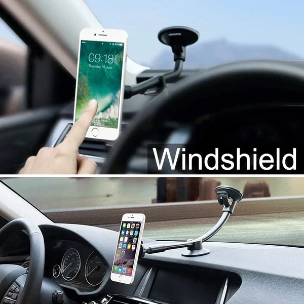 Sujetador universal magnético para teléfono de coche, montado en parabrisas y tablero.