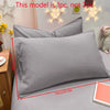 Matte Solid Color Pillowcase with Envelope Closure