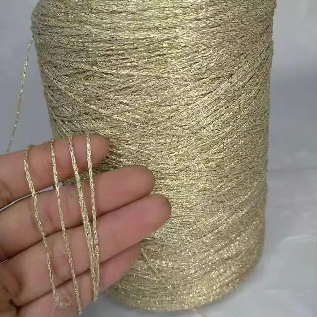 Glitter Blended Cotton Yarn Skein for Knitting & Crochet