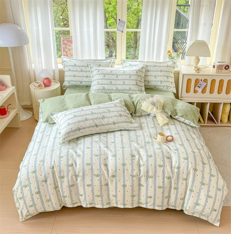 Brushed Polyester Duvet Cover with Matching Pillowcases