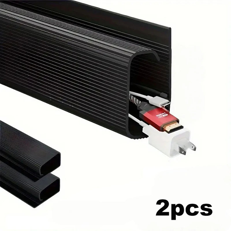 Under-Desk Cable Organizer with Self-Adhesive Backing