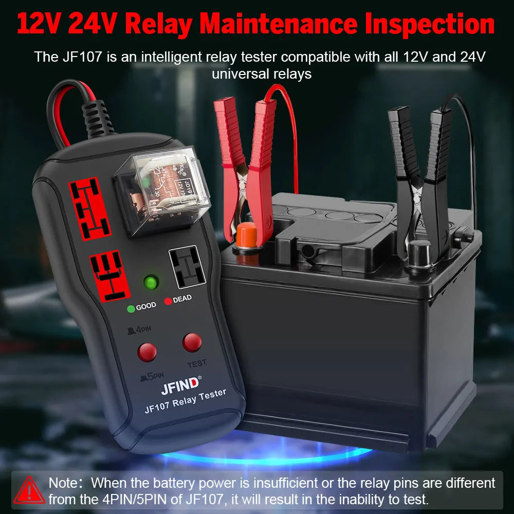 12V-24V Automotive Relay Tester with LED Indicators