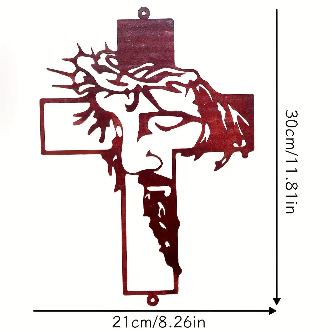 Elegant Metal Cross Wall Art for Home and Office