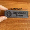 A dark gray embroidered tactical patch featuring the text Time for another Crusade.