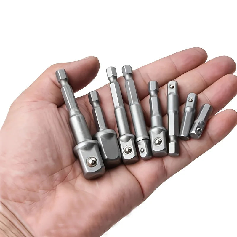 Impact Driver Socket Adapter Set with Hex Shank Extension