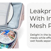 Insulated Double-Deck Lunch Bag with Leakproof Lining