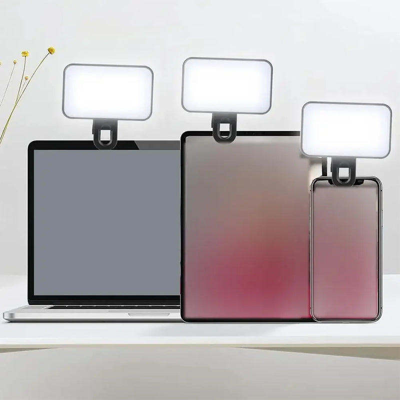 Clip-On LED Fill Light for Phones & Laptops