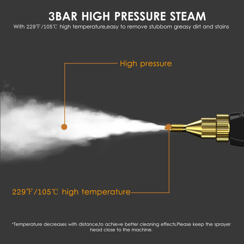 1500W Portable Handheld Steam Cleaner