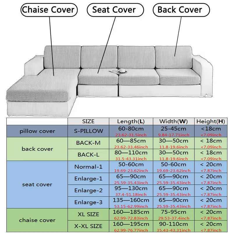 Elastic Sofa Cover with Anti-Slip Grip