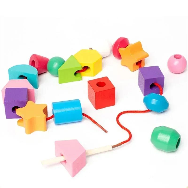 Montessori Wooden Color & Shape Matching Puzzle for Toddlers