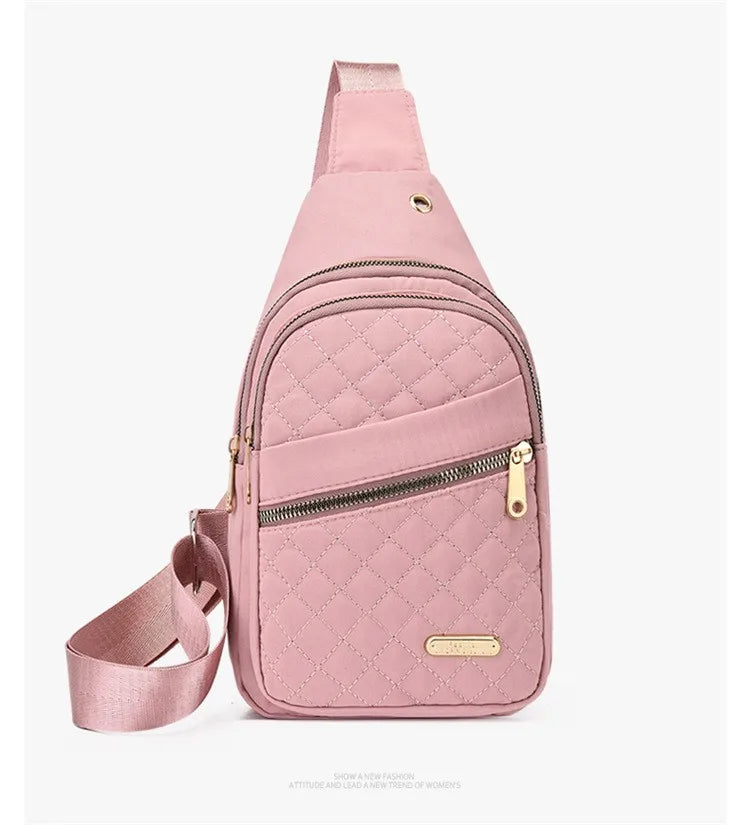 Women's Waterproof Sling Crossbody Bag with Adjustable Strap