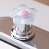 Flower-Shaped Bathroom Flush Button Helper