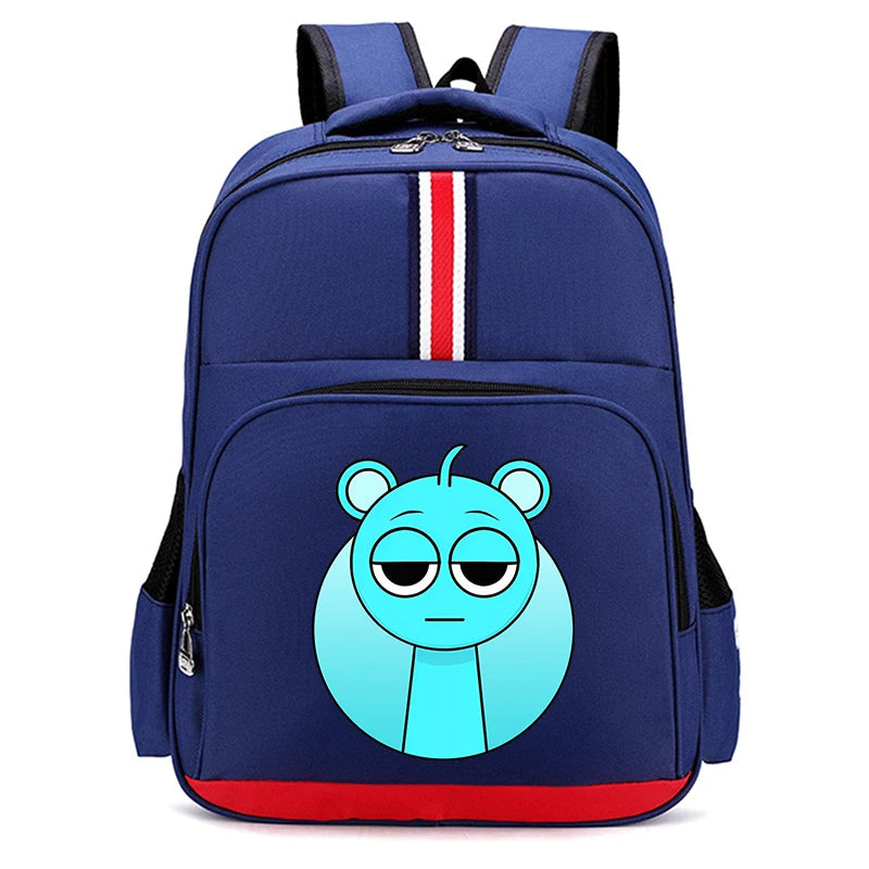 Sprunki Cartoon Backpack – Large Capacity Rucksack for Teens and Adults