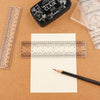 Zero-Centering Clear Acrylic Ruler for Crafting & Card Making
