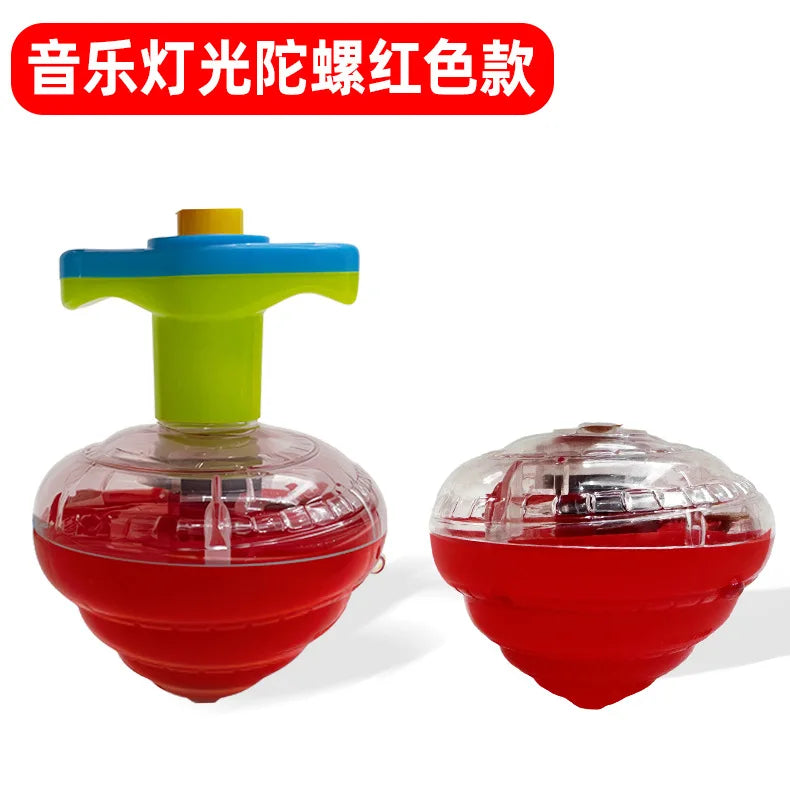 Musical Light-Up Spinning Top with Launcher