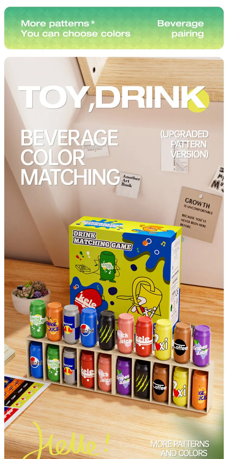 Bottle Guessing Memory Board Game for Kids