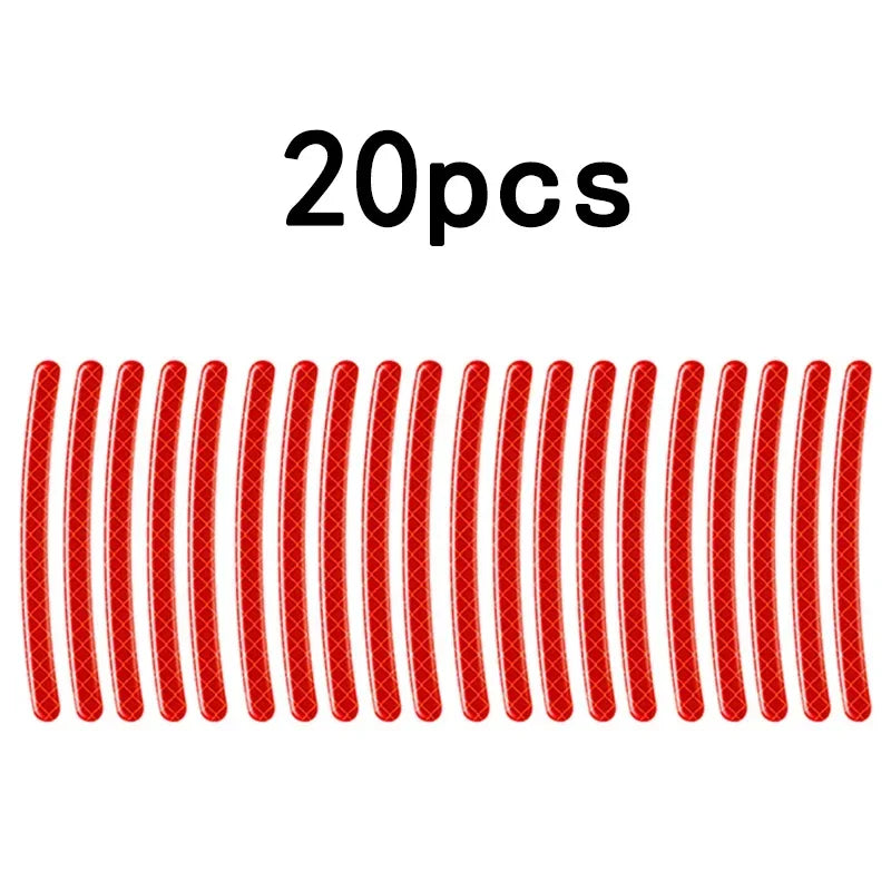 Glow-in-the-Dark Valve Caps for Car, Motorcycle & Bicycle Wheels (Set of 20)