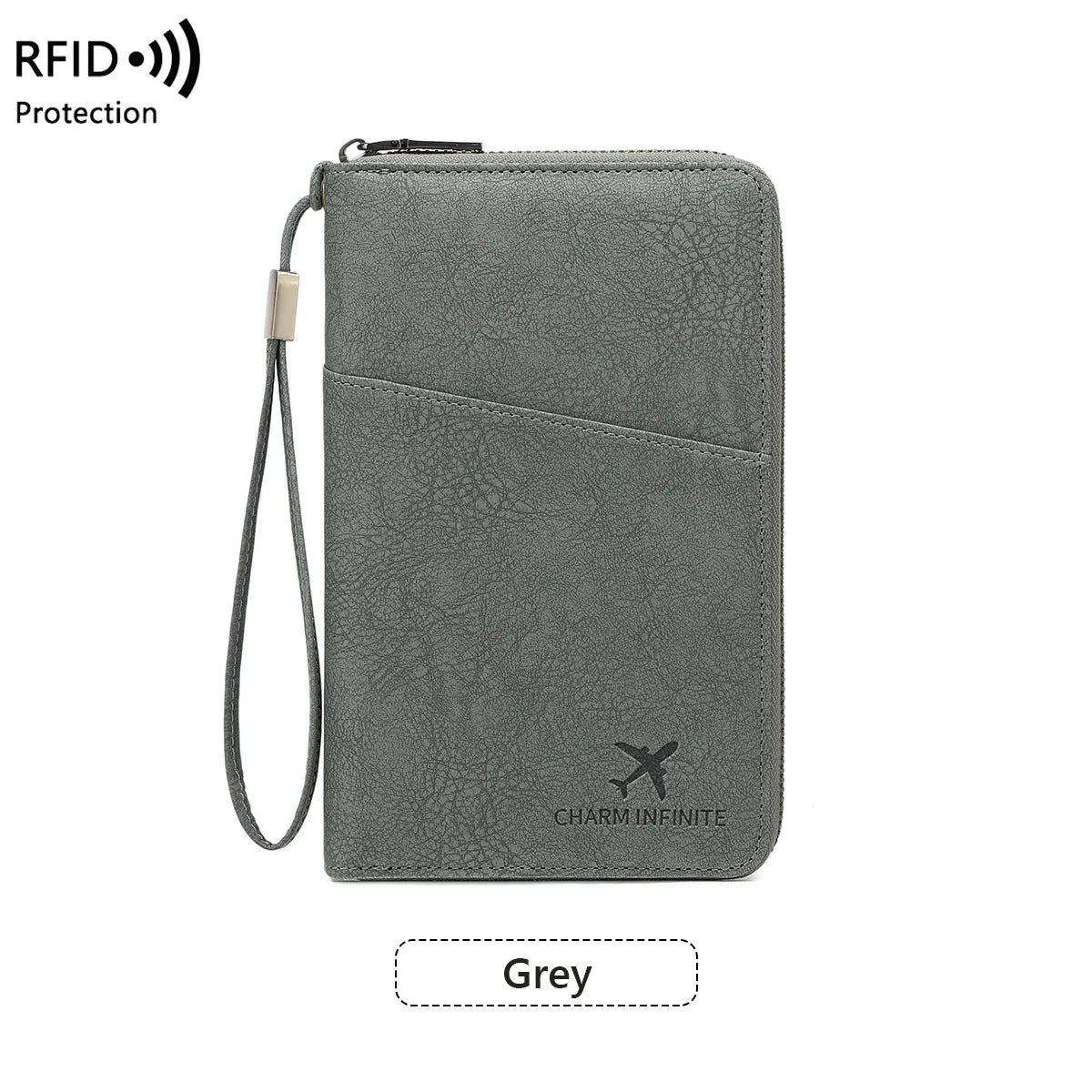 RFID Blocking Travel Passport Holder and Document Organizer
