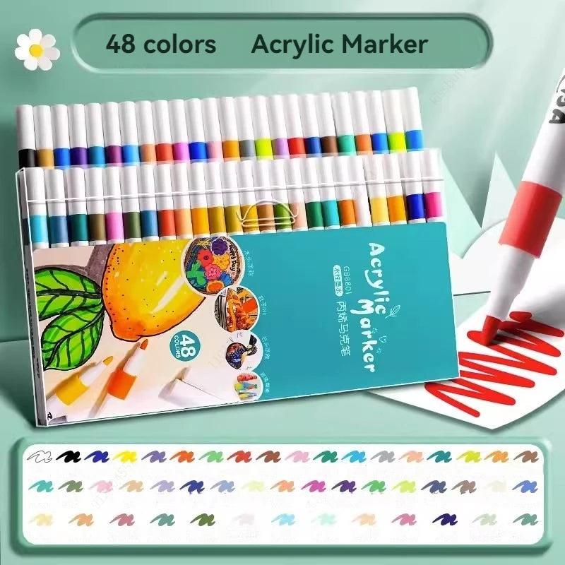80-Color Acrylic Paint Marker Set