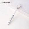 Natural Amethyst Crystal Ballpoint Pen