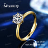 D-Color Moissanite Solitaire Ring in 925 Sterling Silver