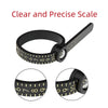 Ring Sizing Gauge with Magnifying Glass – Measure Finger Size at Home
