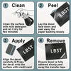 Instructions for applying and removing a Vibrant Hibiscus Flower Car Decal sticker