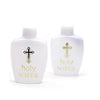 Easter Holy Water Bottle with Gold Cross Design